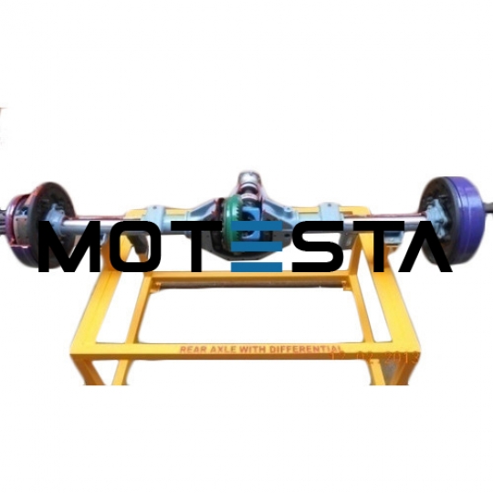 Cut section model of fully floating differential And rear wheel mechanism (working)