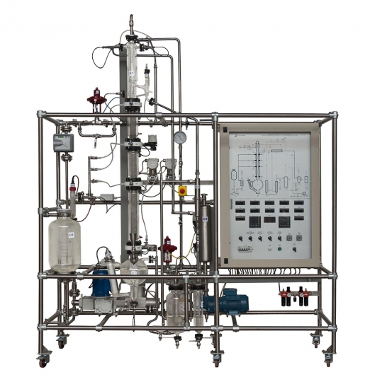 Continuous Distillation Pilot Plant With Data Acquisition