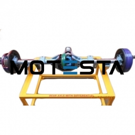 Cut section model of fully floating differential And rear wheel mechanism (working)