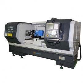 CNC Lathe Machine Flat Bed with 4 Way Tool Post