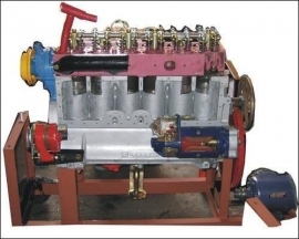 Transparent Diesel Engine Structure Demonstrator