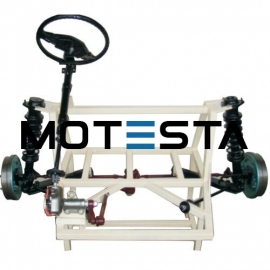 Cut section model of steering gear box(working) with wheel and axle